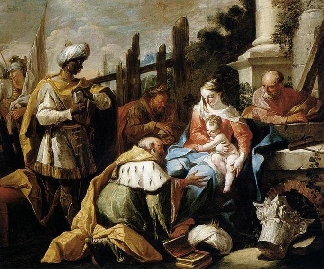 Gaspare Diziani The Adoration of the Magi oil painting picture